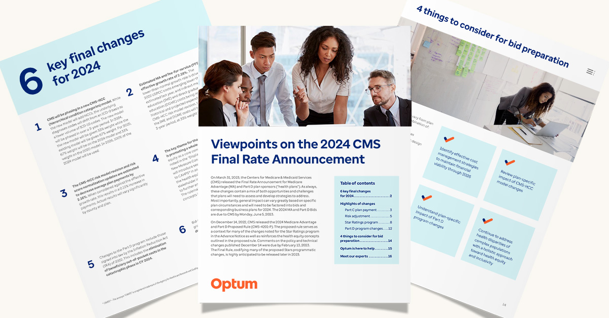Viewpoints on the 2024 CMS Final Notice Optum